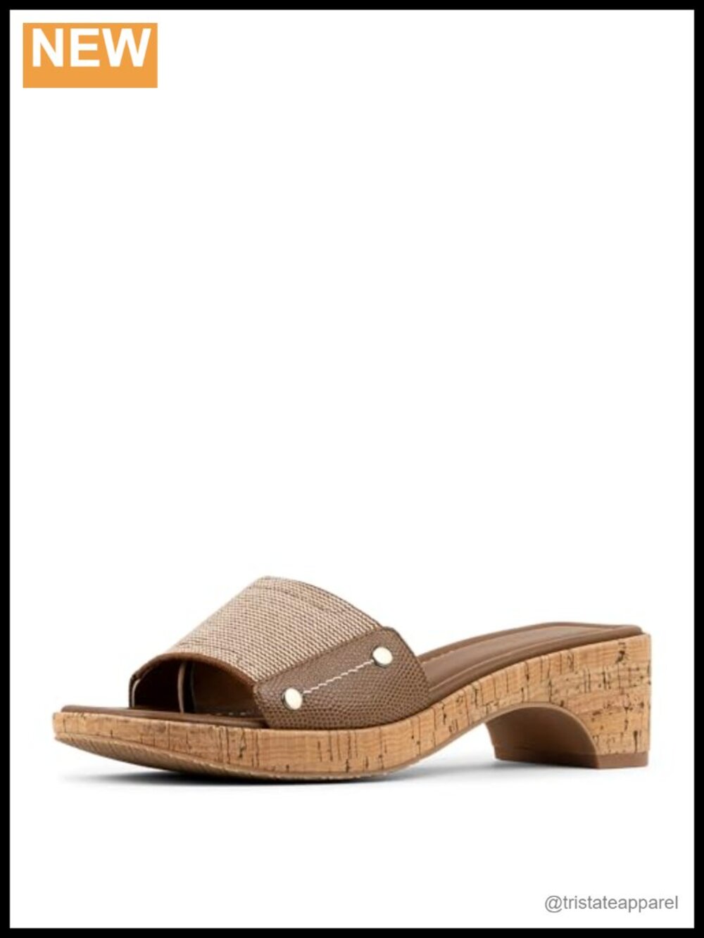 Donald J Pliner Rodeo Jute Elastic Slide Sandal with Memory Foam Insole